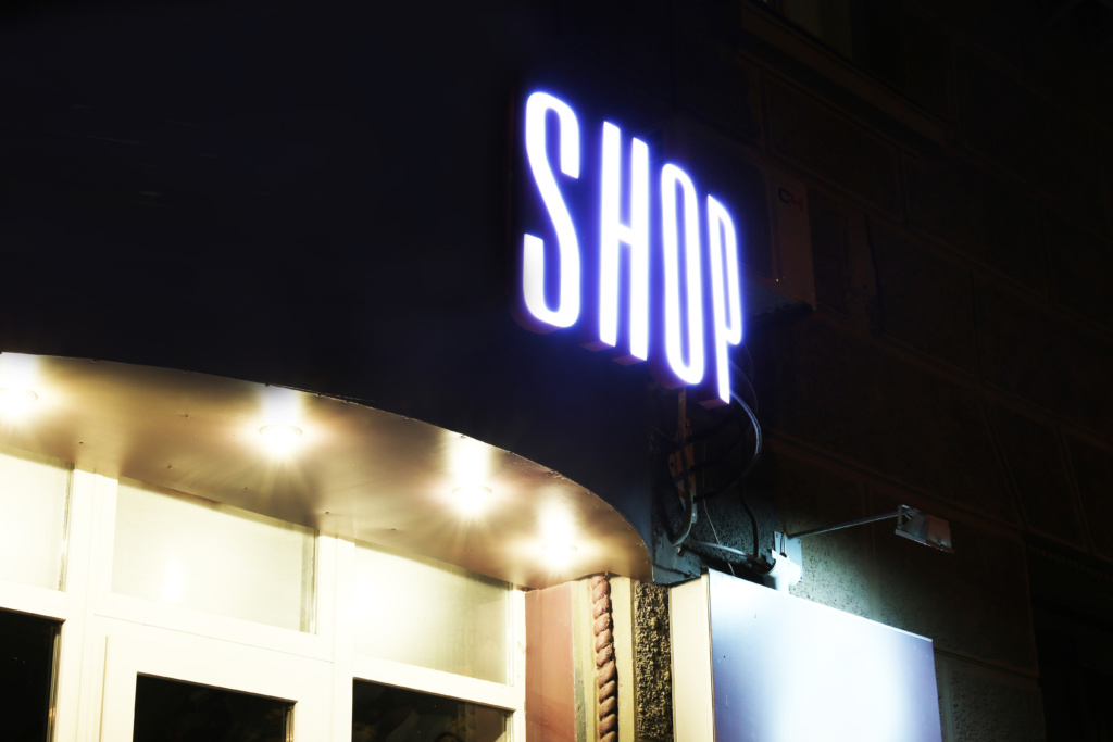 store front signs