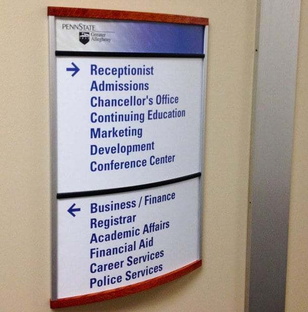 Office Wall Signs Overland Park KS Wayfinding Signs