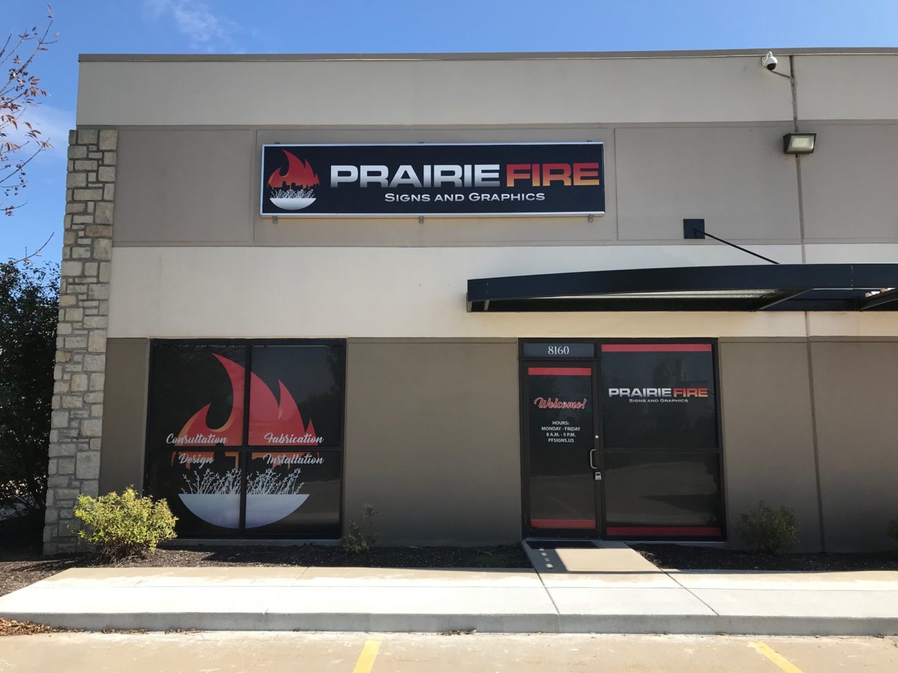 Prairie Fire custom Signs and Graphics in Kansas City